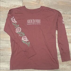 Abercrombie Kids Dusty Pink Long Sleeve Tee Size 9/10. NWOT